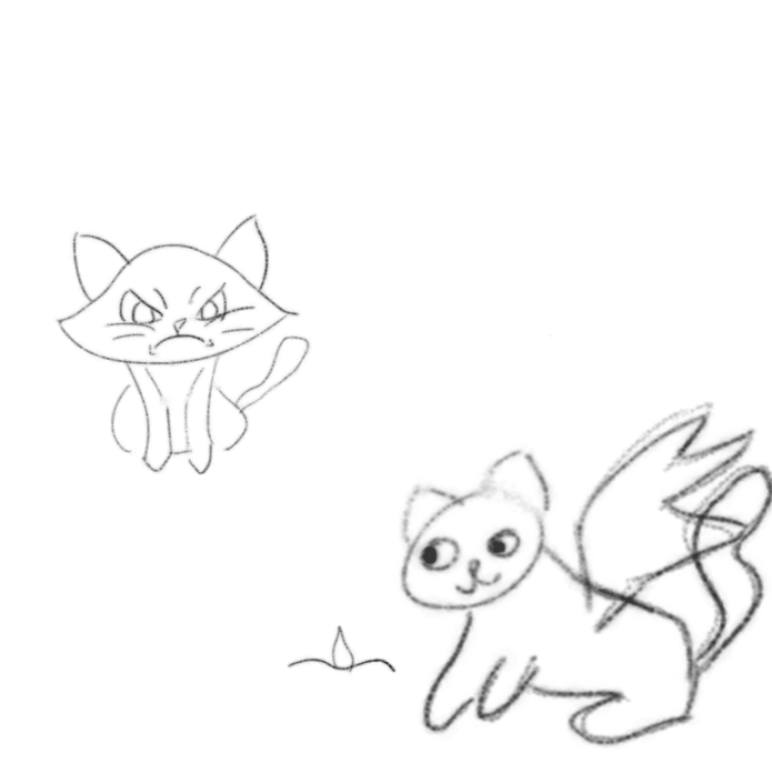 Comeback CatZ attack animation sketch